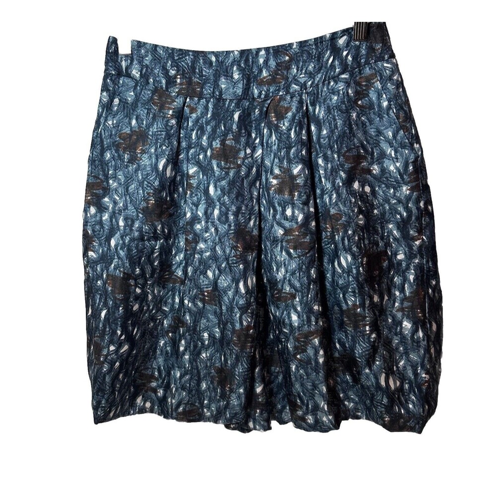 Banana Republic Skirt Womens Silk Balloon Hem Short Artsy Flowy Sophisticated 4